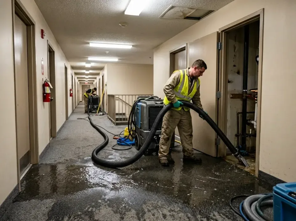 multi-unit-apartment-hallway-f-005 — frequently asked questions, Emergency Burst Pipe Water Extraction & Removal in Berwyn H…